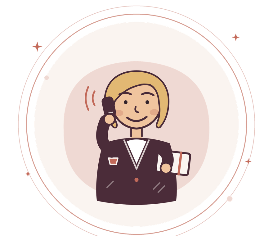 Sloane from the Success Squad taking a call