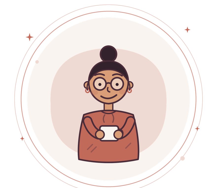 Marisol from the Success Squad with her coffee mug