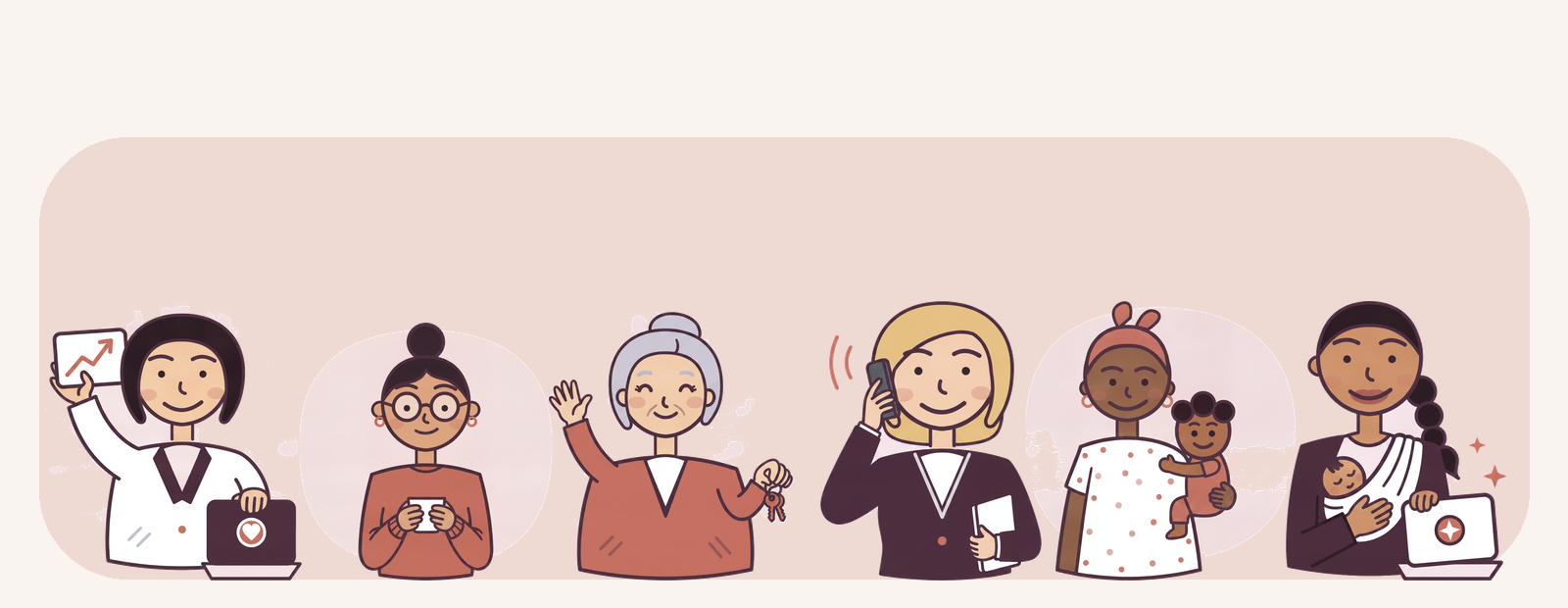 The Success Squad, SoloMom's illustrated cast